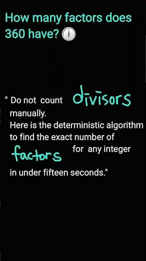 Find Total Factors in 15 Seconds |CAT&Math Olympiad #maths