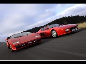 25Th Lamborghini Countach vs Ferrari 512 TR! Rolling Racing!