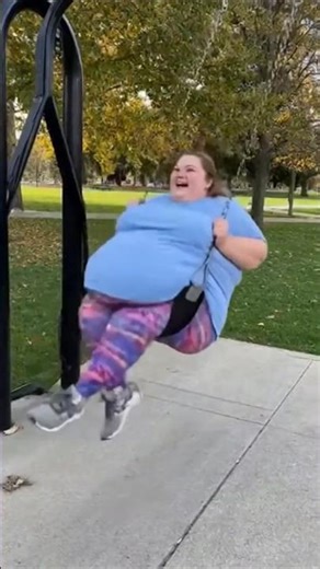 When the swing chooses you, not the other way around! 😂💥 #PoorSwing #ParkMishap #funny #funnyfails