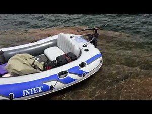 Intex excursion 5 with minn kota 30lb thrust trolling motor