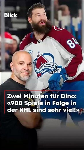 Two minutes for Dino: "900 consecutive games in the NHL is a lot!"