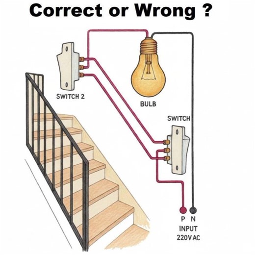 Electrical wiring 2ways connection👌