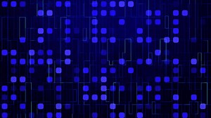 Download 3D abstract digital technology blue animation on blue background. for free