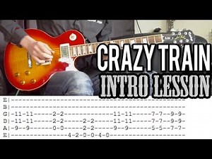Ozzy Osbourne - Crazy Train Intro Guitar Lesson (With Tabs)