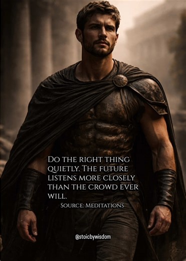 The modern world runs on reaction, likes, outrage, approval, rejection. Stoicism teaches something quieter and far more powerful: act in alignment, not in response. When your decisions are grounded in principle, judgment loses its grip. Others move according to their impulses; you move according to intention. That difference compounds over time. A steady mind builds a steady future. Keep walking. The noise fades. The direction remains. #deepthoughts #stoic #clarity #freedom