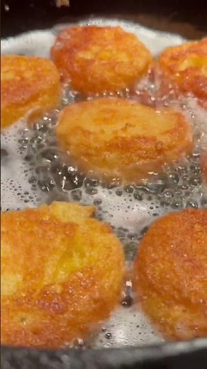 Southern Fried Cornbread Patties Quick & Easy #shorts @ourforeverfarm