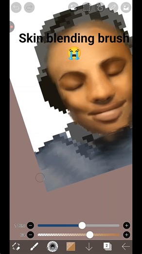 skin blending like magic with brush #ibispaintxart #ibispainttutorial #ibispaintx