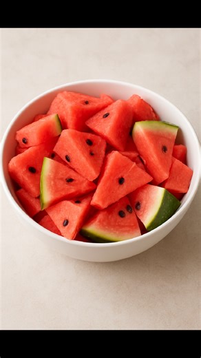 Watermelon is not only refreshing — it’s packed with nutrients your body loves. Here are the key benefits: 1. Hydration Watermelon is about 92% water, making it perfect for staying hydrated, especially in hot weather. 2. Rich in Vitamins It’s loaded with: Vitamin C – boosts immunity Vitamin A – supports eye and skin health Vitamin B6 – helps with brain function 3. Good for Heart Health Watermelon contains lycopene, an antioxidant linked to: Lower blood pressure Reduced risk of heart disease 4. M