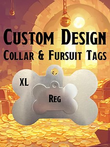 Custom Engraved Alluminium Collar & Fursuit Tags – Built for Canine Pride - Etsy