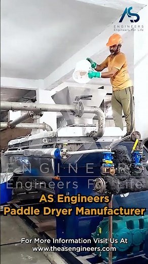 Paddle Dryer Working Plant - AS Engineers