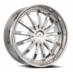 Cavallo Mustang CLV-53 Nano Chrome Wheel; 20x8.5; 35mm Offset CLV-53208551081143 35NC (15-23 Mustang GT w/o Performance Pack, EcoBoost, V6) - Free Shipping