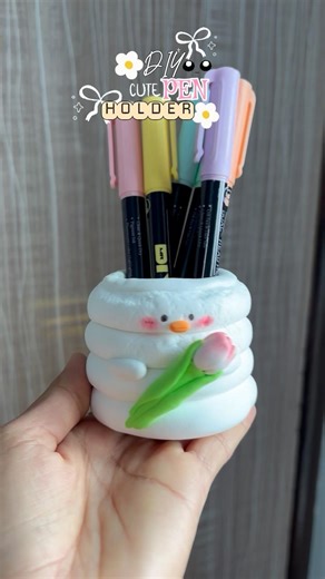DIY Pen Holder✨😱 #diy #shorts #penholder #viral #trending