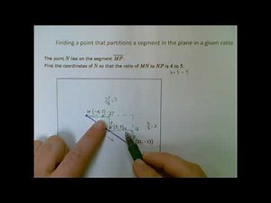 Geometry - Finding a point that partitions a segment in the plane in a given ratio