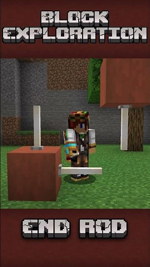 END ROD BUILD HACKS (explained) #minecraftbuilding #minecraftwiki #minecraftend