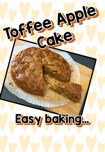 Easy Toffee Apple Walnut Cake Recipe | Home Baking