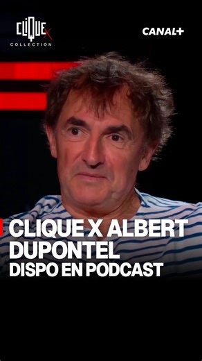 “J’ai le sentiment d’être né à la fin du générique.” - Clique x Albert Dupontel, à découvrir en podcast (lien en story). | Clique