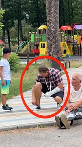 46K views · 493 reactions | "Father tests homeless man with a broken arm. (For entertainment purposes only. Consult professionals if guidance on activities is presented. No brand affiliation is implied if any are shown. If inspired by true events, creative adaptations may be included. Content may include public footage.)" | Fabiosa Life Stories | Facebook