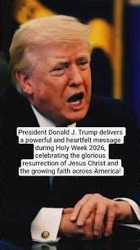 Trump's Powerful Holy Week Message ✝️ 'God Bless America!'