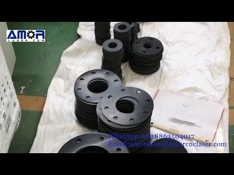 Oscillating knife cutting machine cutting rubber sheet for rubber gasket