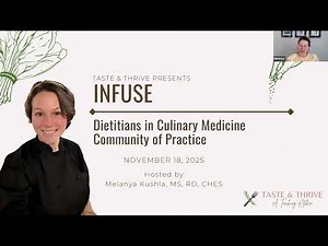 Drivers of Behavior Change: Creating an Experience | Infuse Culinary Medicine November 2025 Replay