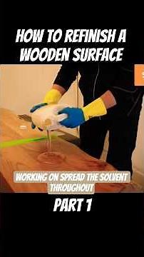 How to refinish a wooden surface part 1 #diy #furniturerestoration #woodworking