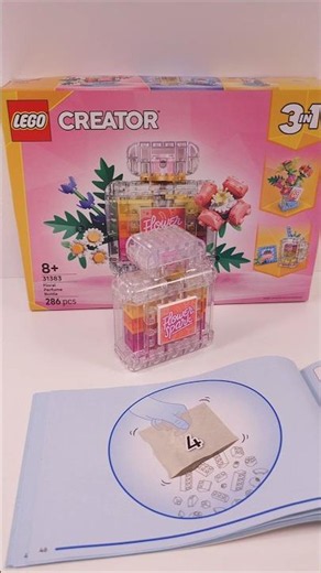 LEGO Creator Floral Decor Perfume Bottle (31383)[286 pcs] Building #shorts ‪@TopBrickBuilder‬