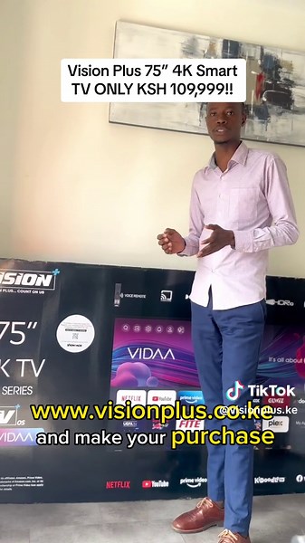 Vision Plus 75” 4K TV a KSH 109,999 tu!