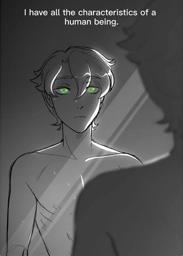 Gnart’s first emotion 😨 it’s all downhill from here guys he’s gonna go from being a cool robot to Simp-atron 9000 💀 someone save Tenza 💔💔 #ocs #originalcharacters #webtoon #animation #procreate