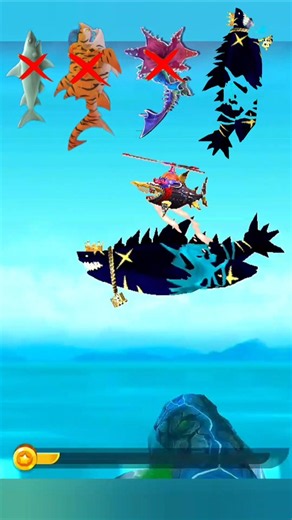 Hungry Shark Evolution game play Shark 🦈 Long Jump Testing Noob Shark Vs Pro Shark King 👑#new