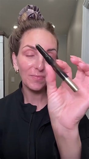 Your perfect brows, simplified. ✨ This 2-in-1 easy brow stick combines a defining pencil & a soft powder fill for natural, feathery strokes in seconds. No more switching tools—just effortless beauty! | Instructime