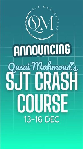 QM SJT Crash Course #sjt #msra #msrarevision