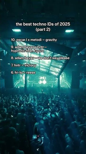 The best techno IDs of 2025 part 2.