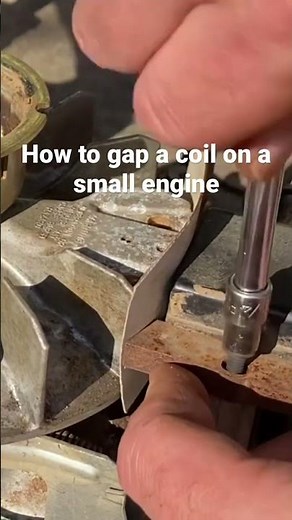 Quick tip : how to gap a coil on a small engine #smallenginenation