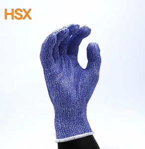 [Hot Item] Premium Light Blue Cut Resistant Work Gloves for Safety
