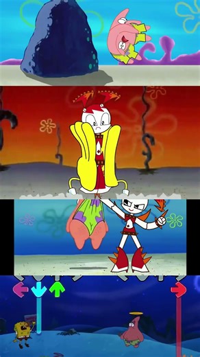 Friday Night Funkin' Blue vs Red Patrick Star 14 - FNF Mobile Game