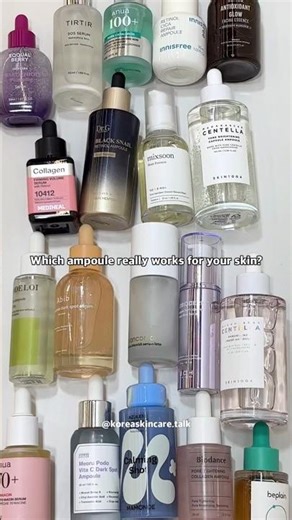 Ampoule Showdown, I tested 10 ampoules to find the best of each type #skincareroutine #kbeauty