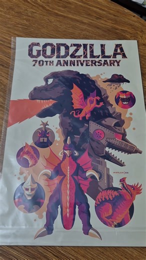 Godzilla 70th Anniversary Limited Edition Poster! #godzilla #collection