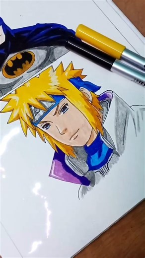 Minato Speed Drawing 🔥 Satisfying AF