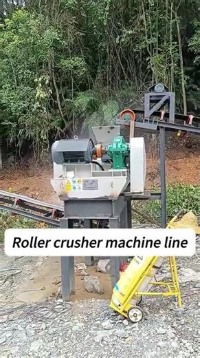 Double roll crusher for crushing granite gravel limestone for sandmaking#roller #crusher #jycrusher