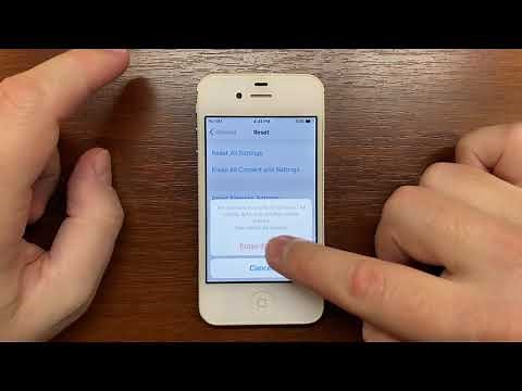 iPhone 4S Factory Reset Process on iOS 9.3.6