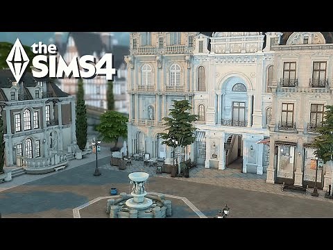 Jewelry Store, Restaurant & Apartment Build in Windenburg | The Sims Speed build