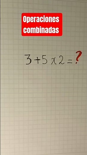 Operaciones combinadas | jerarquía de las operaciones #maths #matematicas #mathematics #matematika
