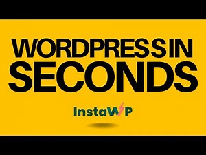 InstaWP install & host WordPress websites in seconds! 🚀