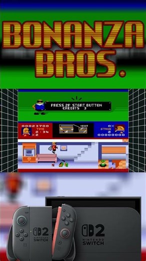 Bonanza Bros Sega Genesis Classics Nintendo Switch 2 Gameplay