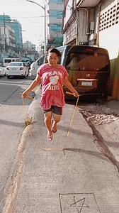Jump Manila Ropes My 60 plus Y.O. Lady Neighbor, Madam Cecil M. I saw her jumping rope with a cable wire. I decided to give her one of my yellow Jum Manila Rope. And we even Jump Together! #Fabmanilaph | Fabmanilaph