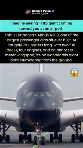 Imagine Seeing THIS Giant Coming Toward You! 😳✈️ #shorts #trending #viral #airplane #space #nasa