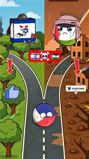Israel vs plastine who supports plastine?? comment 🇮🇱☠️🇵🇸 #countryballs #shorts