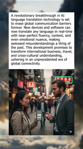 New AI Language Translators Erase All Language Barriers