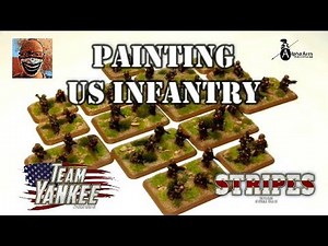 Painting US Infantry Team Yankee