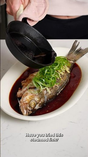 This Whole Steamed Fish 😍 #easyrecipes